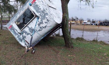 Ucacha: las fuertes tormentas causaron destrozos en el club Alas Coloradas