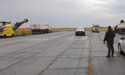 Marcos Juárez: la Provincia repavimenta la pista del aeródromo