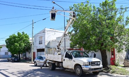 Villa María: El municipio avanza en el recambio de luminarias a led