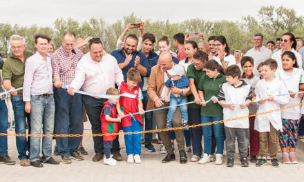 Berrotarán: se inauguró el pórtico del Parque Industrial