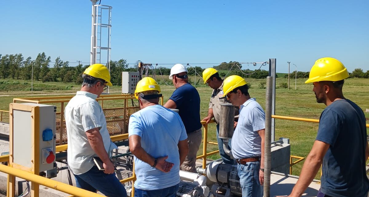 Autoridades municipales de Carnerillo visitaron la Estación Depuradora de Aguas Residuales de Río Cuarto