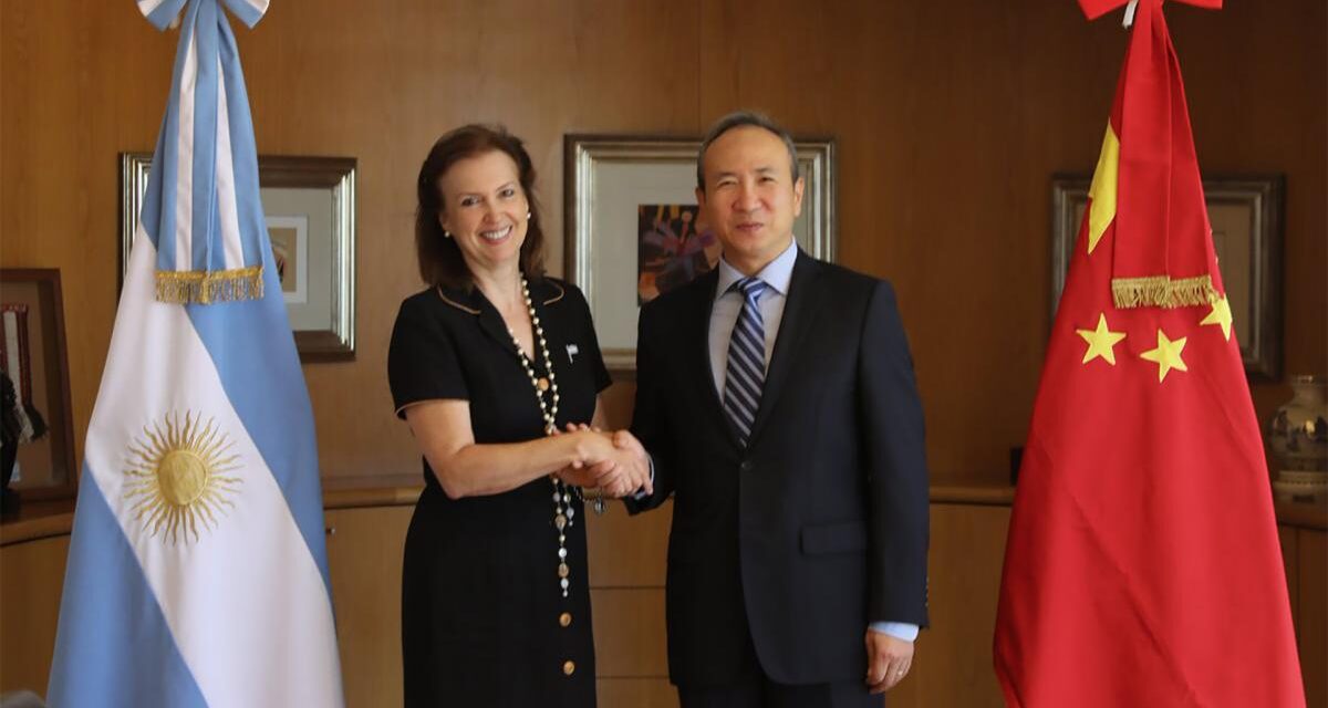Mondino se reunió con el embajador chino y reafirmaron los “lazos de amistad” entre países