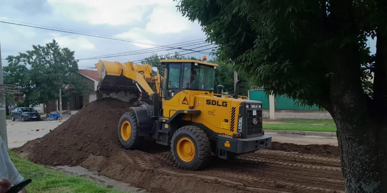 Hernando: comenzó la obra de pavimentación de calle San Martín