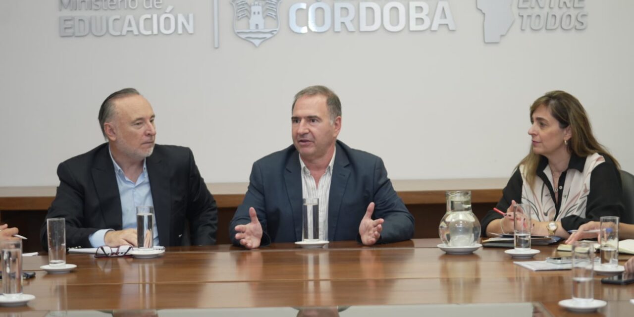 Villa María: Accastello se reunió con el Ministro de Educación de la Provincia