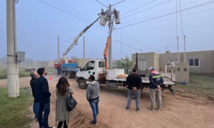 Villa Nueva: Finalizaron los trabajos de media tensión en el Barrio El Vallecito