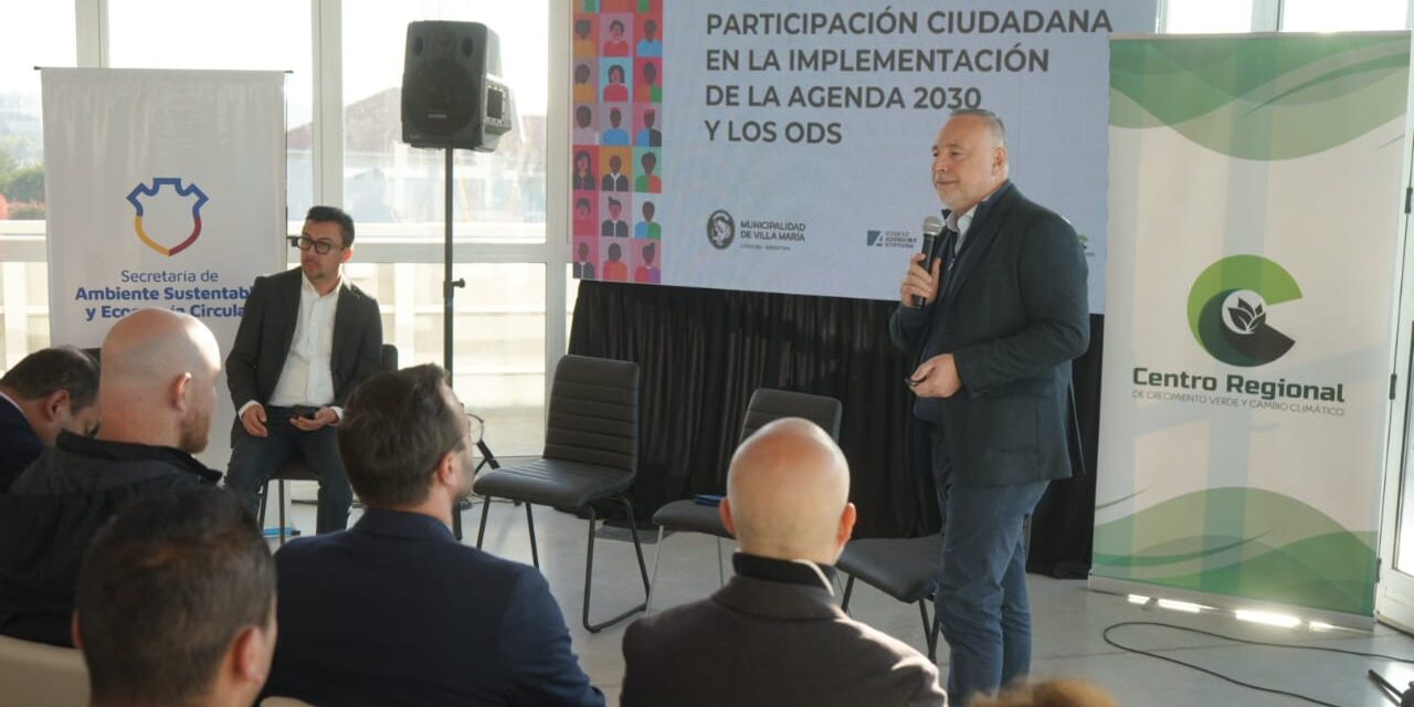 Accastello presentó el modelo “Villa María 2030” en el Encuentro de la Red de Ciudades Sostenibles