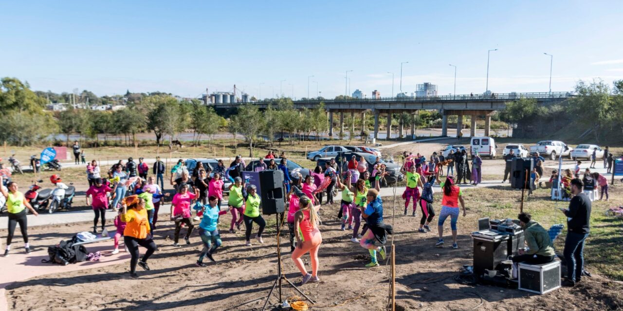 Con el sexto gimnasio a cielo abierto se habilitaron las obras en la nueva costanera de Las Delicias