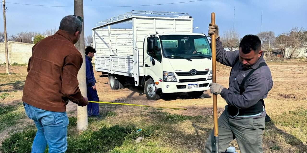 Villa Huidobro: Avanzan las tareas en el predio donde se construirá el Polideportivo Social