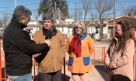 Se inauguró el primer sector de la obra de cloacas en el Barrio Centro de Vicuña Mackenna