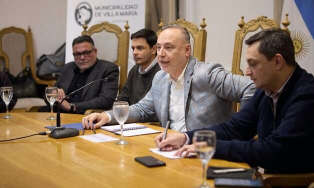 Villa María: Accastello se reunió con representantes de 50 instituciones