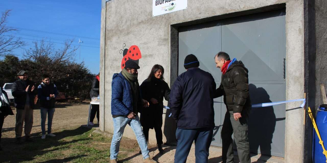 Prácticas sostenibles: se inauguró una biofábrica en el campo de docencia y experimentación de la UNRC