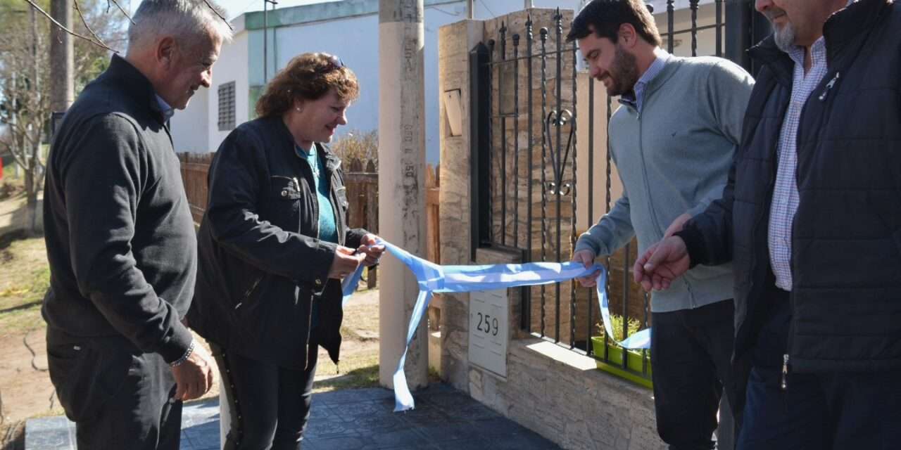 Sampacho: Se inauguró la ampliación de la red de gas natural en el barrio La Calera