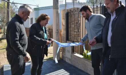 Sampacho: Se inauguró la ampliación de la red de gas natural en el barrio La Calera