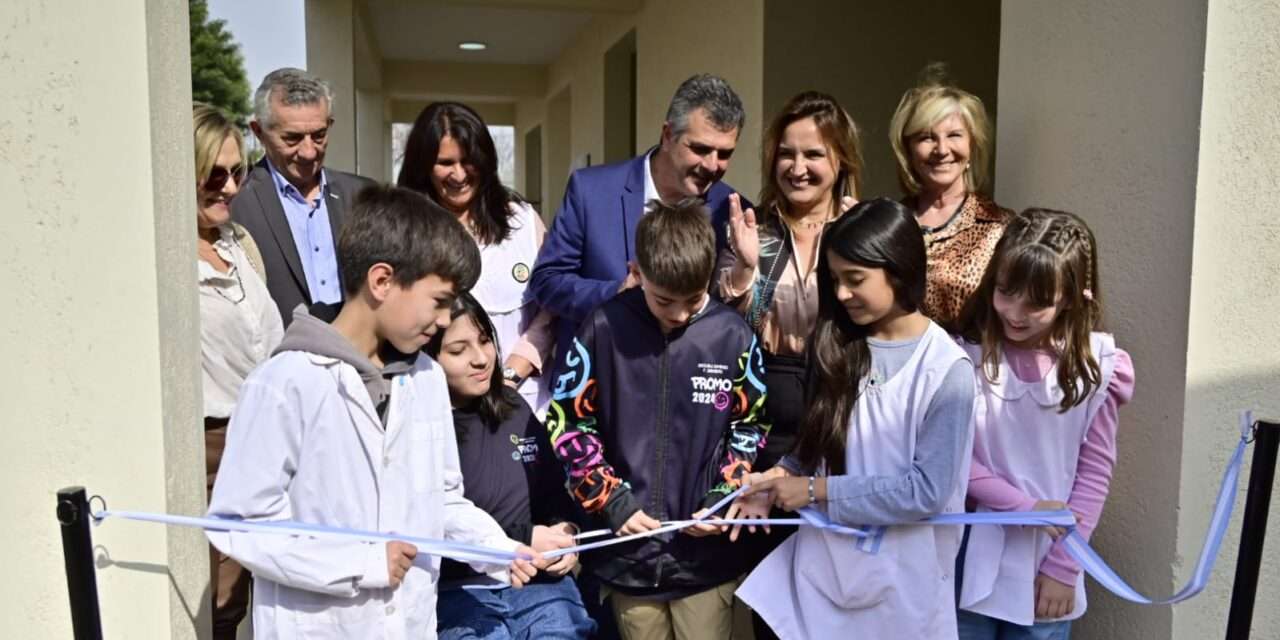 Las Perdices: Myran Prunotto inauguró ampliaciones en la escuela Sarmiento