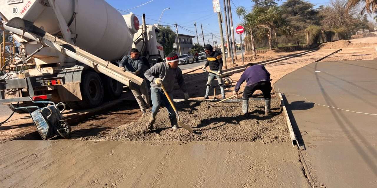 Villa Nueva: avanzan las obras de pavimentación