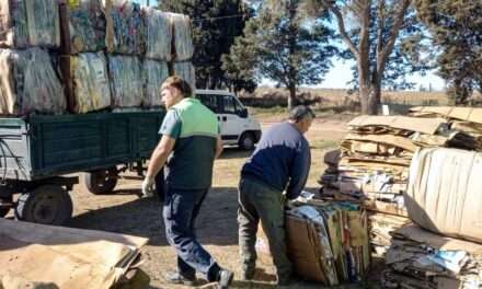 Carnerillo: se reciclaron 8 toneladas de plásticos y cartón