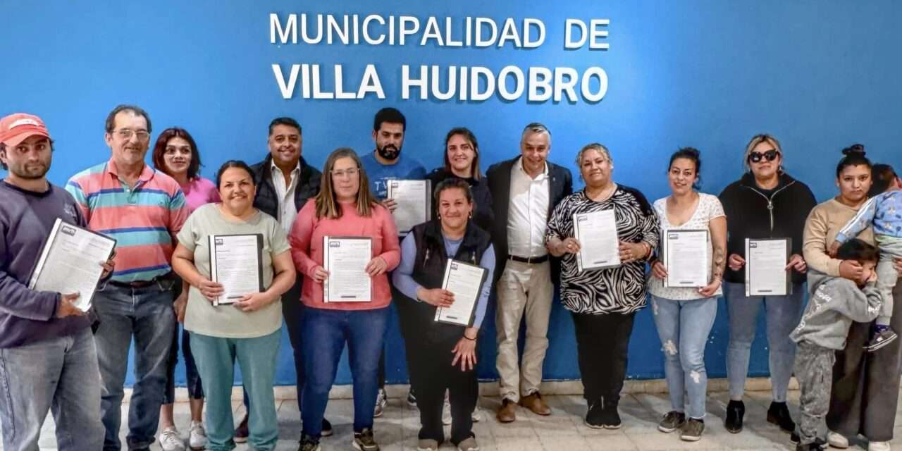 Villa Huidobro: 10 familias acceden al plan Vivienda Semilla