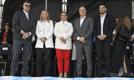 Myrian Prunotto presidió los actos de aniversario de Almafuerte