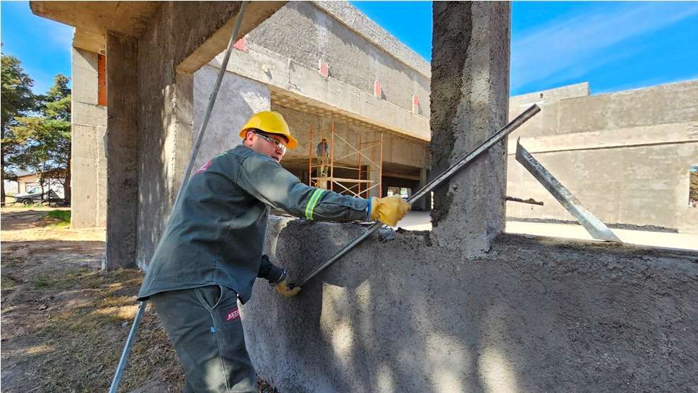 Huinca Renancó: la Escuela ProA tiene un avance del 40% y albergará a 180 alumnos