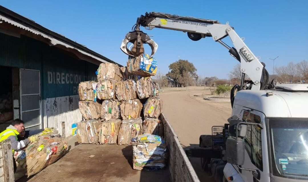 Sampacho: el municipio envió a reciclaje 12 toneladas de residuos sólidos secos