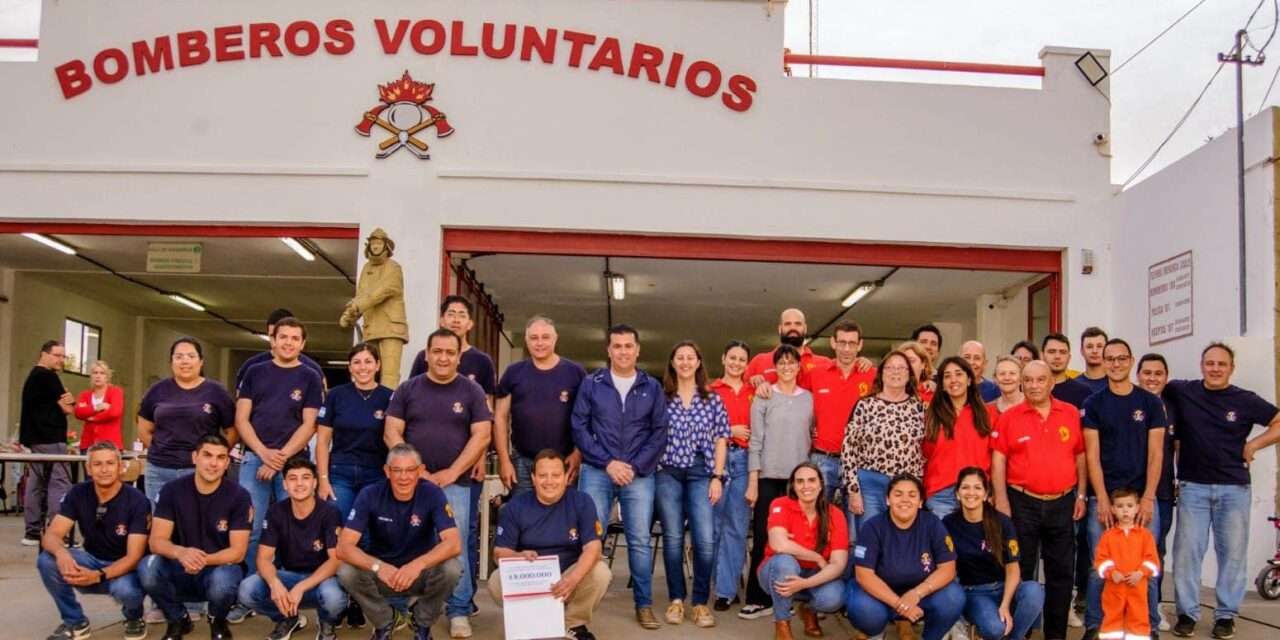 El municipio de Arias aportó 8 millones a Bomberos Voluntarios