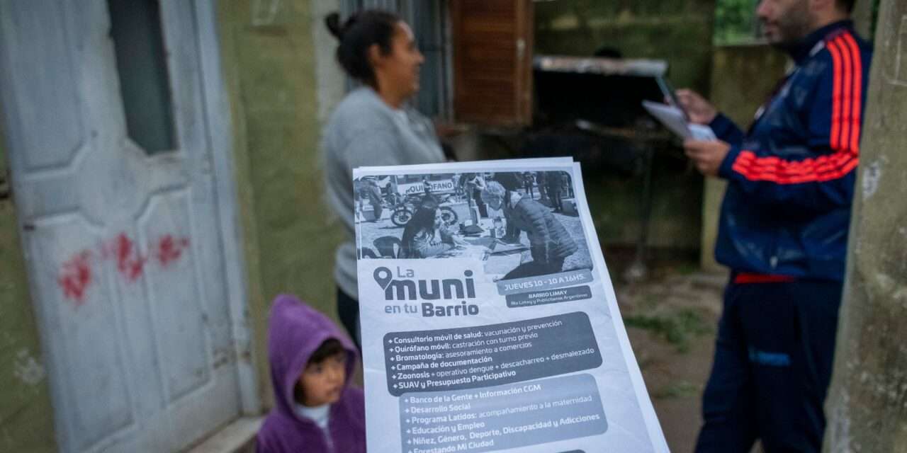 La Muni en tu barrio: Cuarenta agentes municipales recorrieron el Barrio Limay