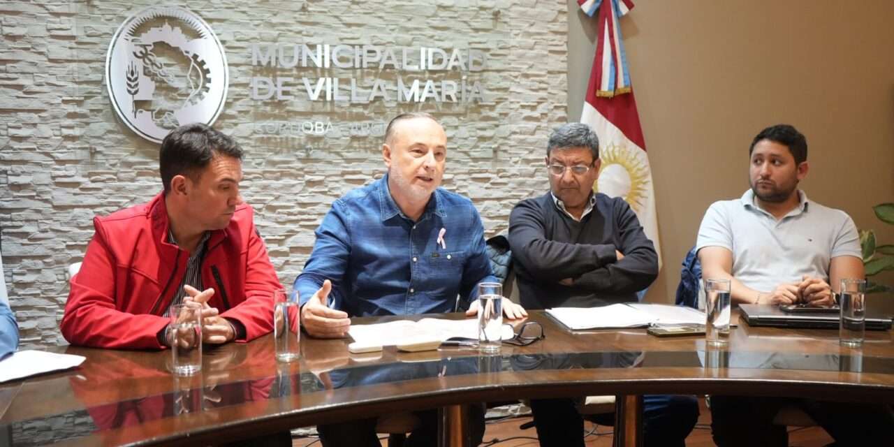 Villa María: Gobierno local y provincial trabajan para construir la colectora en un tramo de la Autopista Ruta 9