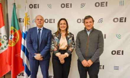 Prunotto y De Chiara se reunieron con el secretario adjunto de la OEI, Andrés Delich