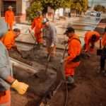 Río Tercero: avanza la repavimentación de la calle Suipacha