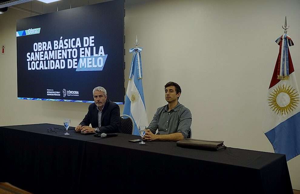 Melo: la Provincia licitó la obra de saneamiento cloacal