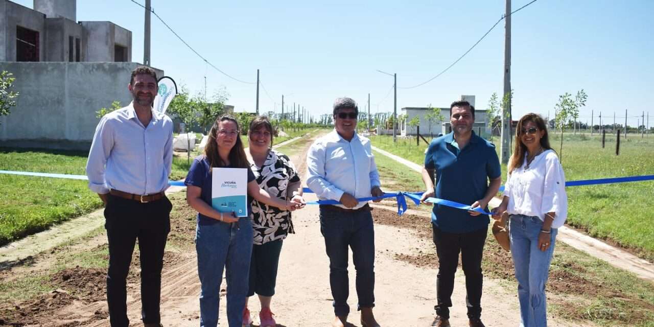 Concluyeron obras viales y de saneamiento en nuevo loteo de Vicuña Mackenna