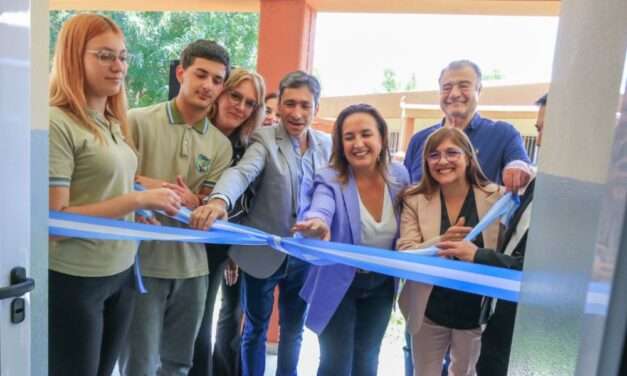 Río Segundo: Inauguración de dos nuevas aulas en el IPEM 391 en Los Chañaritos