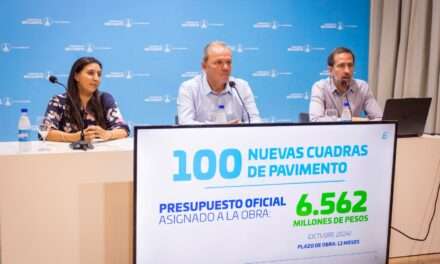 De Rivas presentó un plan para pavimentar 100 cuadras en la ciudad