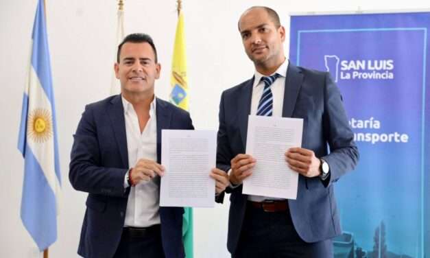 Córdoba y San Luis firmaron un acuerdo para implementar un sistema de transporte entre Villa Dolores y Merlo