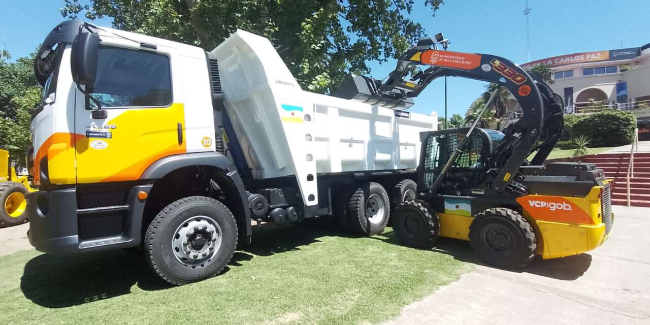 Villa Carlos Paz: el Municipio presentó la adquisición de nueva maquinaria vial