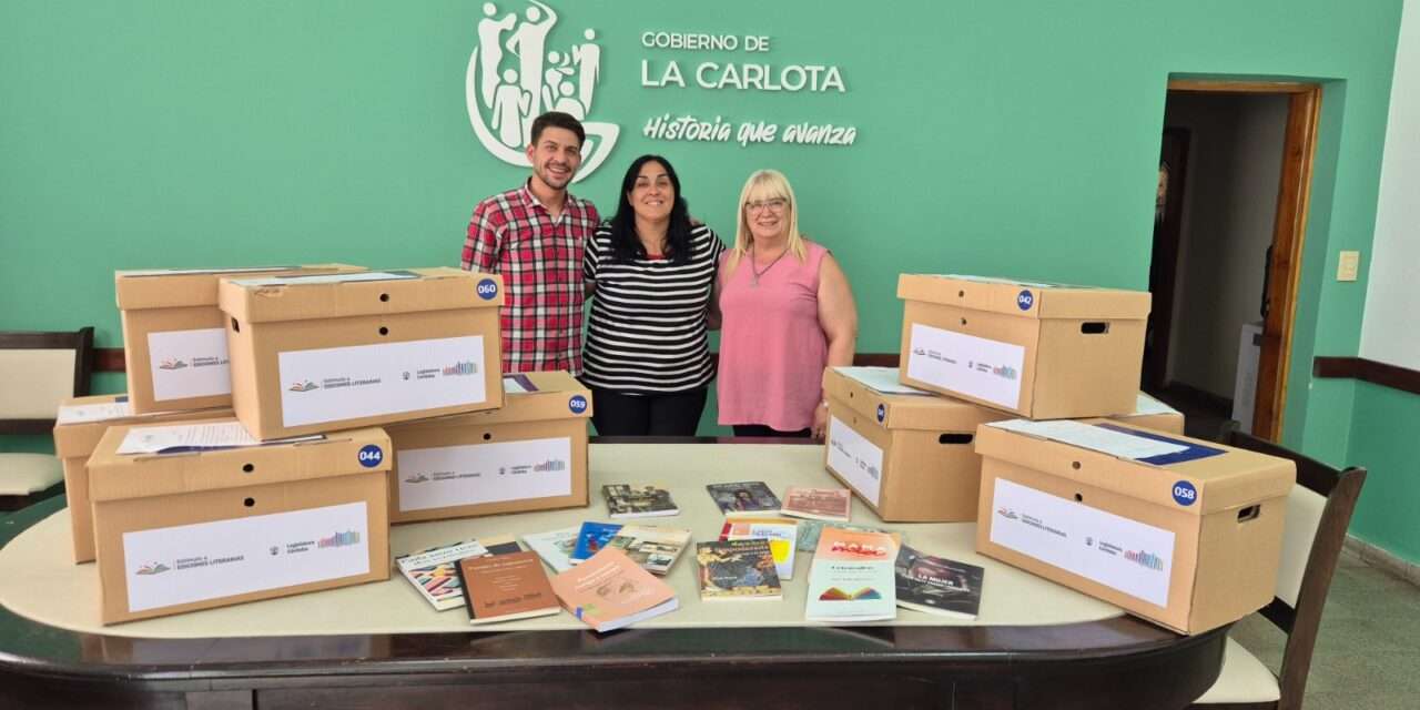 La Carlota: el municipio recibió ejemplares del Programa de Estímulo a las Ediciones Literarias Cordobesas