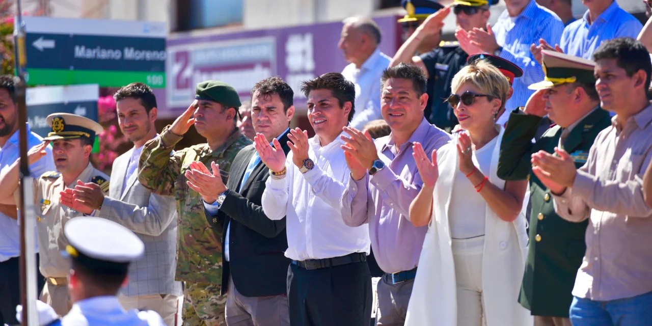 Embalse celebró su aniversario 113, con un desfile de las fuerzas vivas