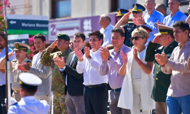 Embalse celebró su aniversario 113, con un desfile de las fuerzas vivas