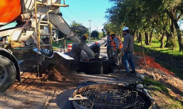 Almafuerte: la obra de saneamiento cloacal beneficiará a 16 mil habitantes