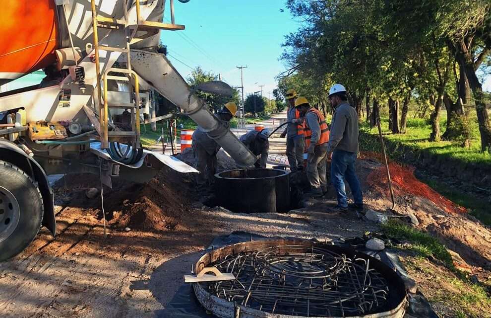 Almafuerte: la obra de saneamiento cloacal beneficiará a 16 mil habitantes