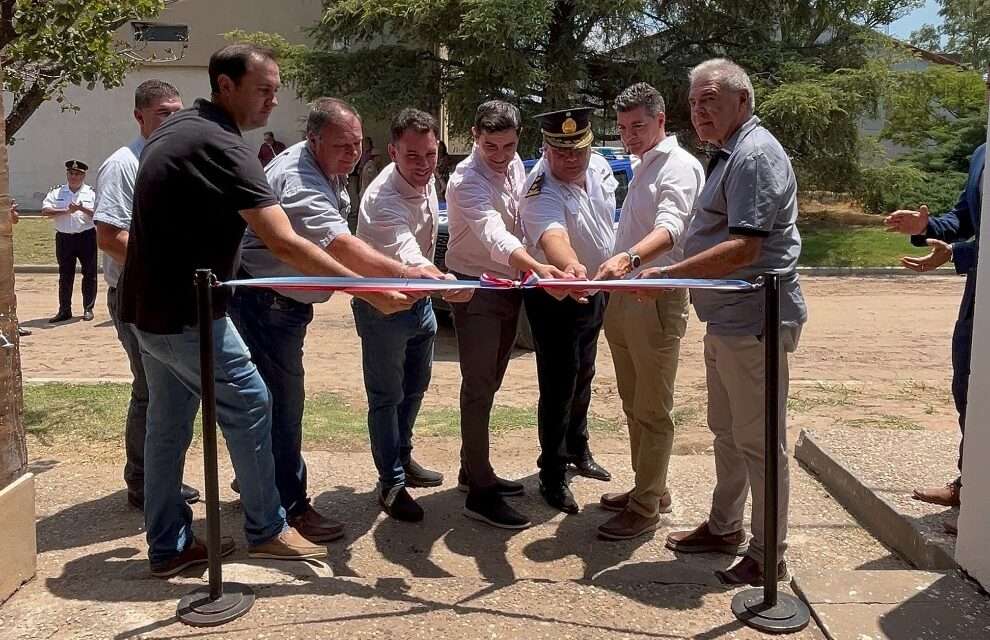 En Las Peñas Sud, el ministro Sergio Busso inauguró un destacamento de la patrulla rural