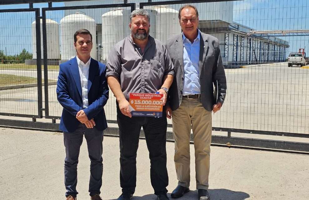 El Gobierno entregó aportes al parque industrial de Ucacha e Idiazábal