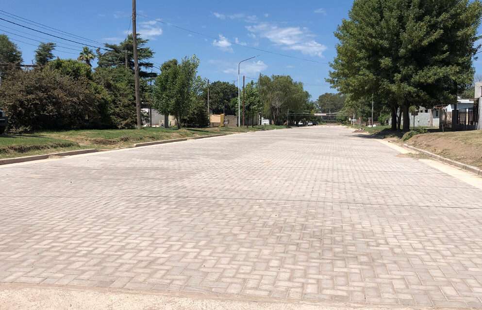 Ya está pavimentado el ingreso por Ruta 10 a Las Perdices