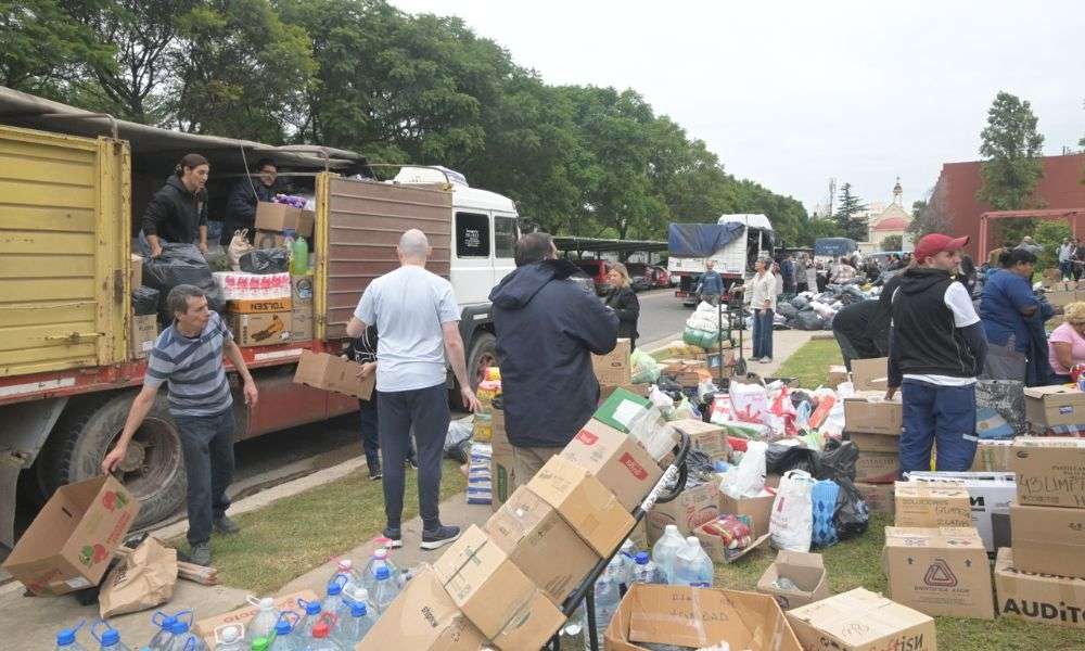 Córdoba Solidaria: más de 60 mil kilos de donaciones partieron hacia Bahía Blanca